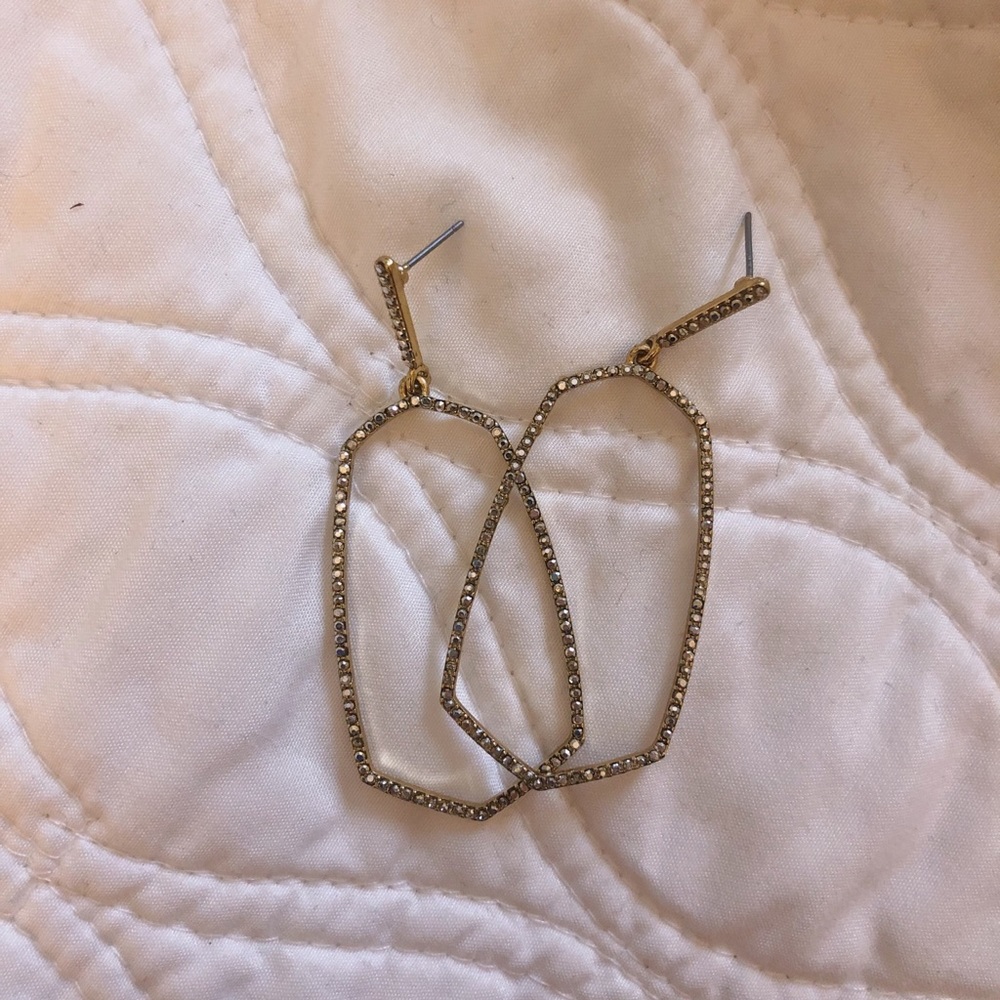 glittery earrings!